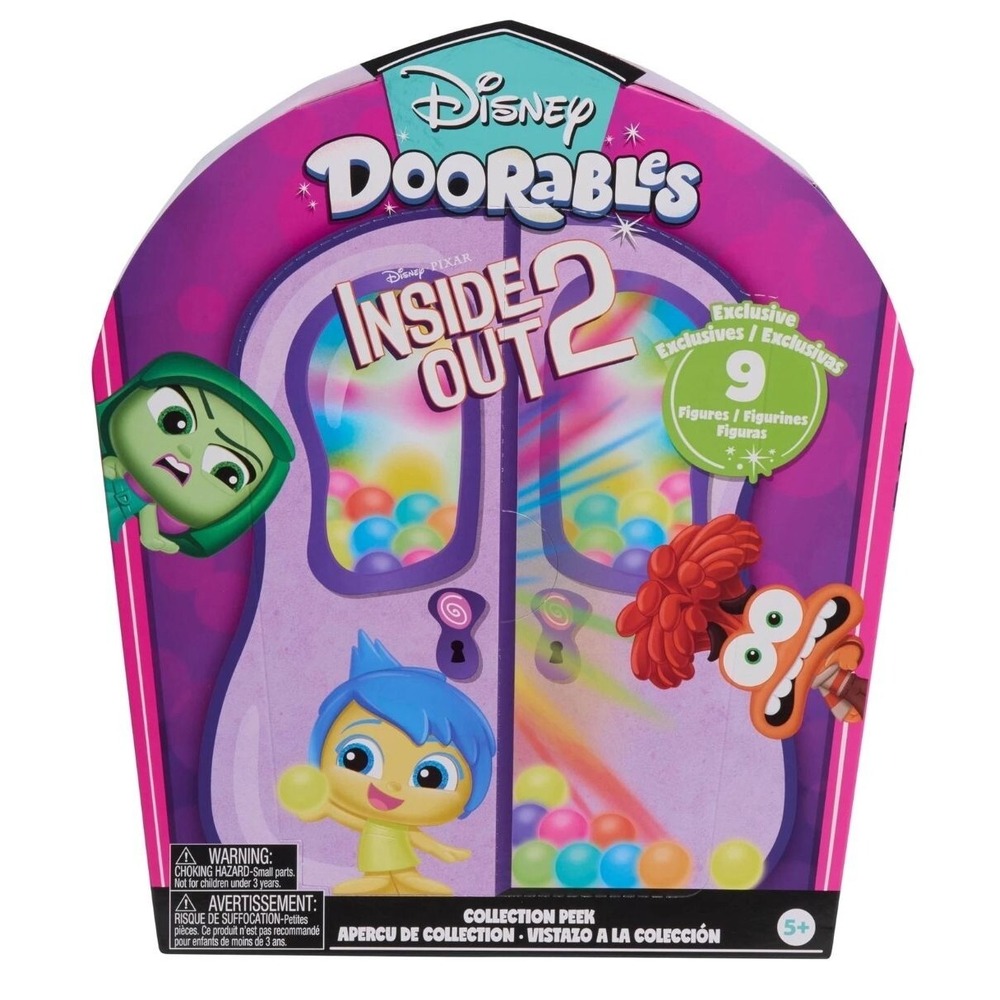 Disney Doorables Pixar Inside Out 2 Exclusive Collectible Box Set Joy‎ Envy Fear